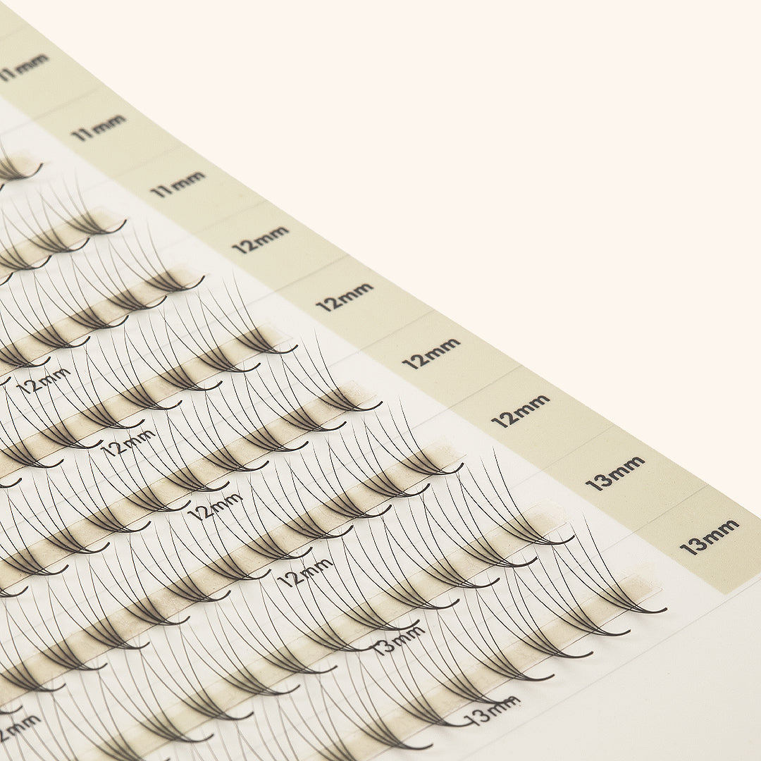 Pestanas Pré-feitas Estreitas Mayfair 4D 0.07 600 leques - Comprimentos Mistos