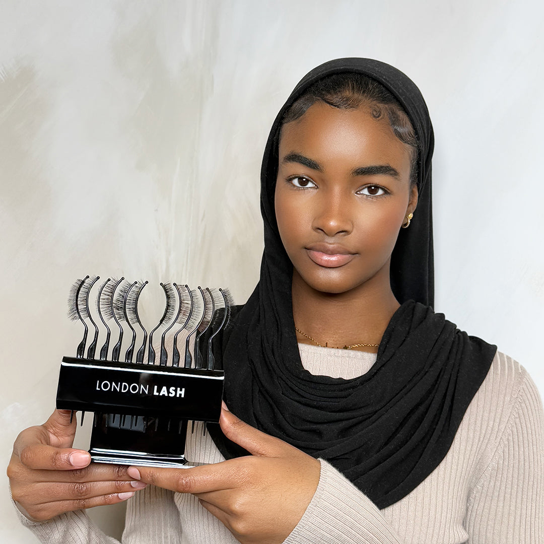 Suporte para exposição de pestanas 